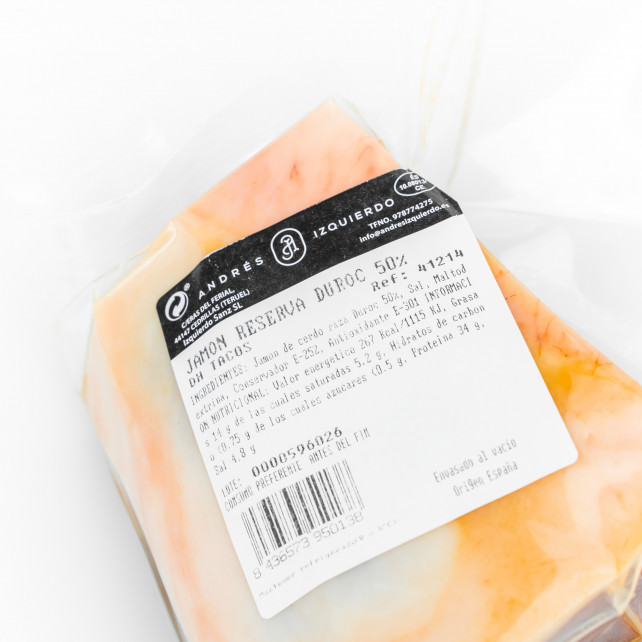Jamón reserva Duroc 50% Taco