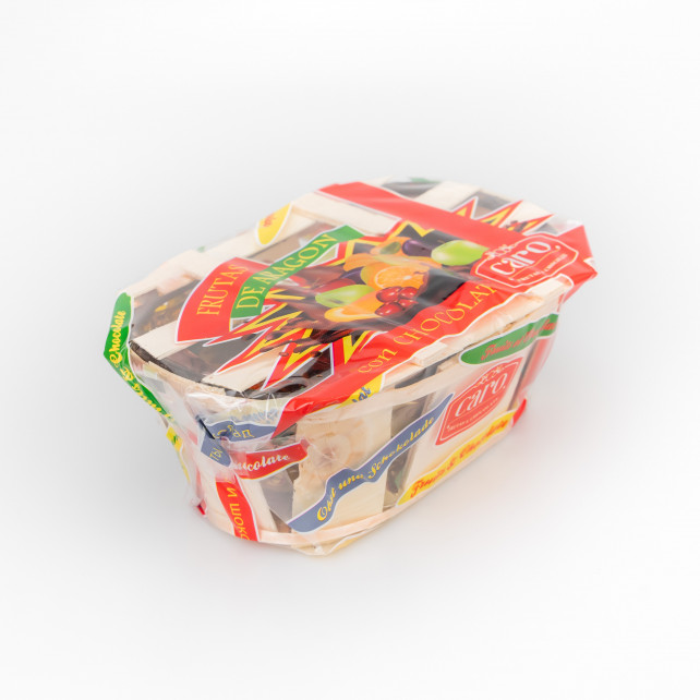 Frutas de Aragón con chocolate