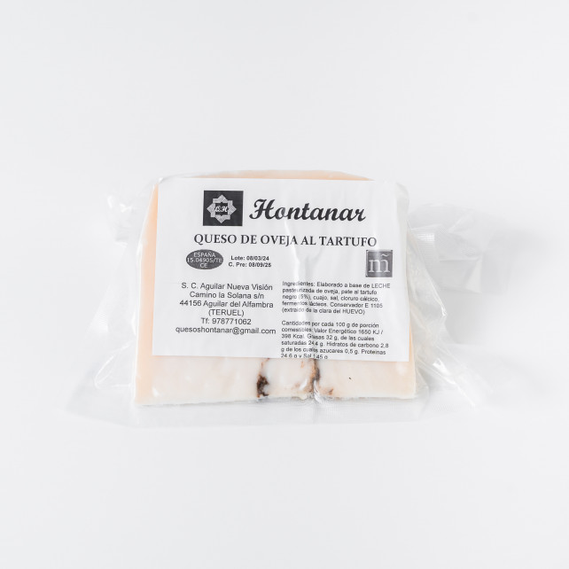 Queso de oveja al tartufo Hontanar